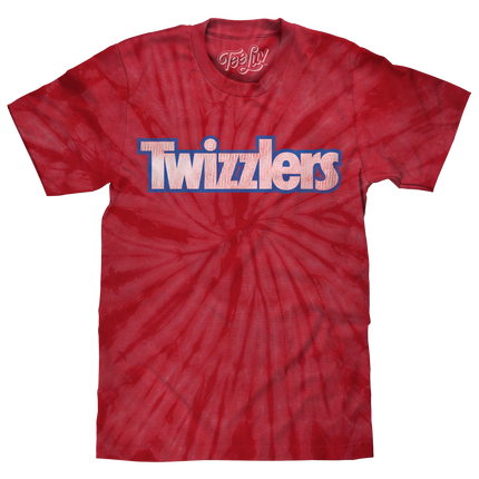 Retro Twizzlers Tie Dye T-Shirt - Red Spider Tie Dye