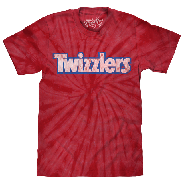 Retro Twizzlers Tie Dye T-Shirt - Red Spider Tie Dye