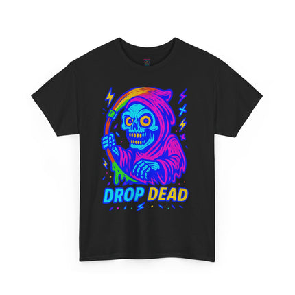 Drop Dead – Limited Edition Neon Grim Reaper Tee | Gildan 5000 | Illuminasty Drop