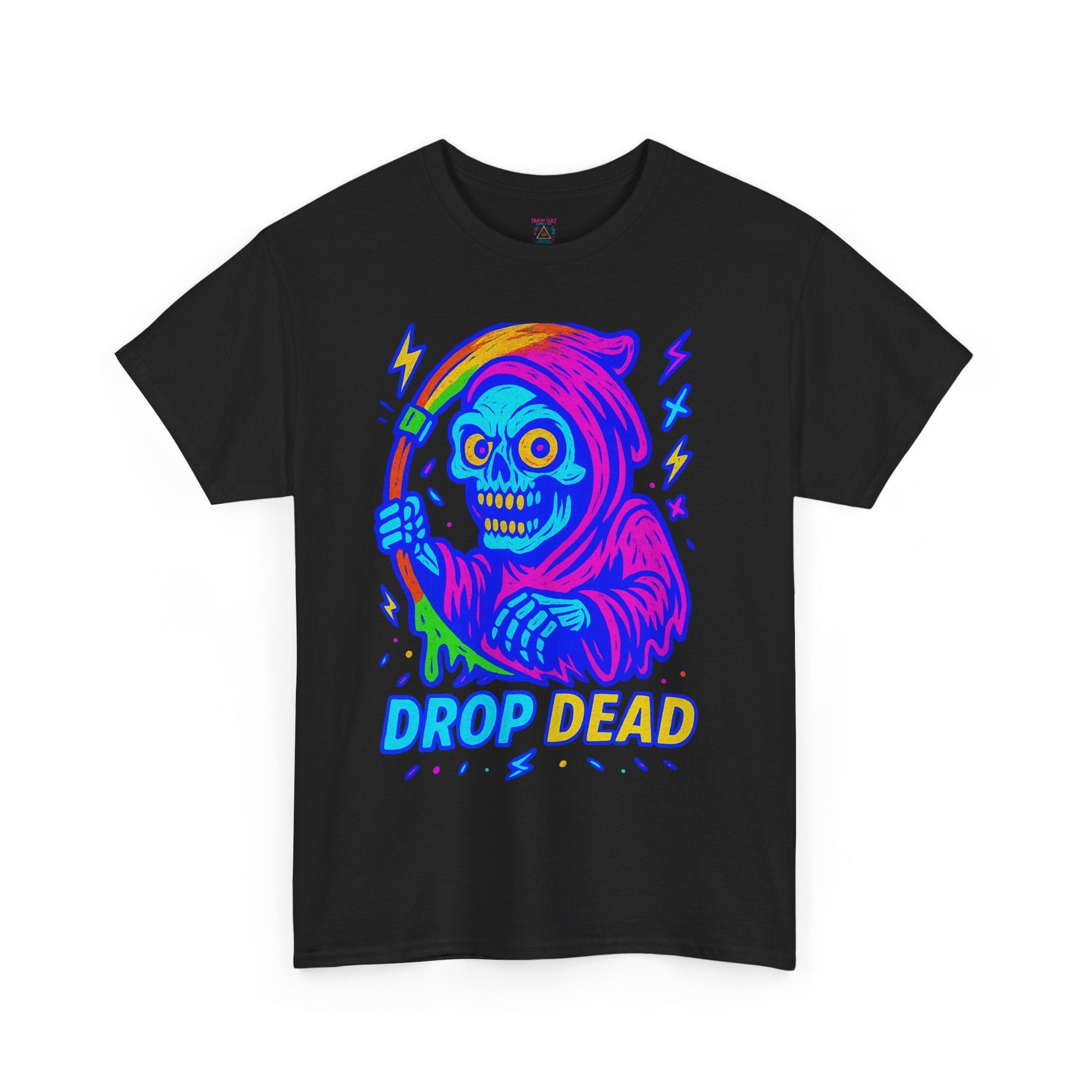 Drop Dead – Limited Edition Neon Grim Reaper Tee | Gildan 5000 | Illuminasty Drop