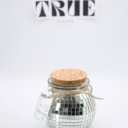 Silver Lining Disco Ball Candle