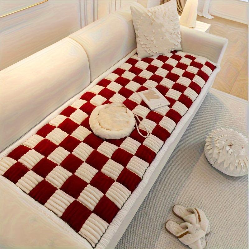 Modular Sofa Cover – Nordic Style Winter Plush Cushion Slipcover