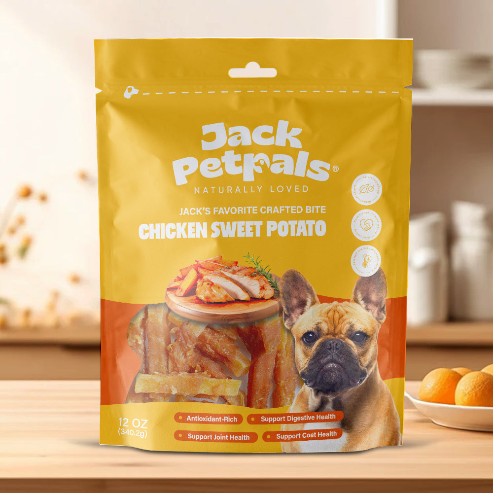 Jack PetPals Crafted Bite Chicken Sweet Potato Dog Treats (12oz)