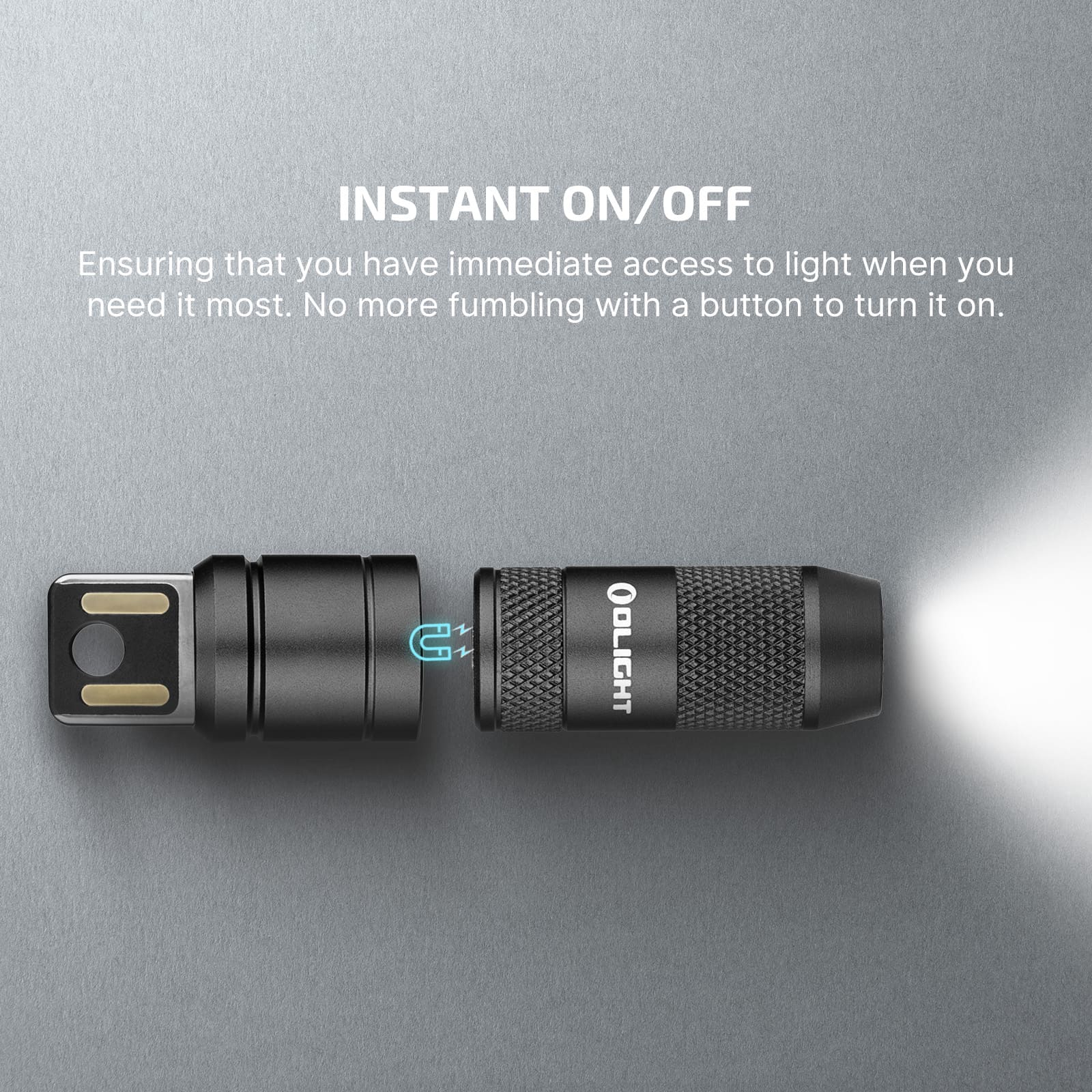 Olight iMini 2 Rechargeable Magnetic Mini Flashlight 50 Lumens EDC Keychain Light