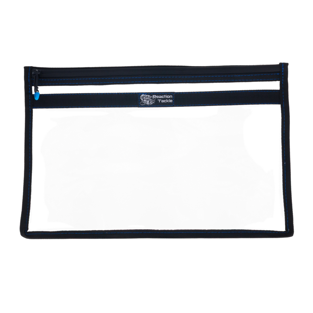 Reaction Tackle Clear Storage Bag Tackle Pak - Water-Resistant Plastic Storage - New