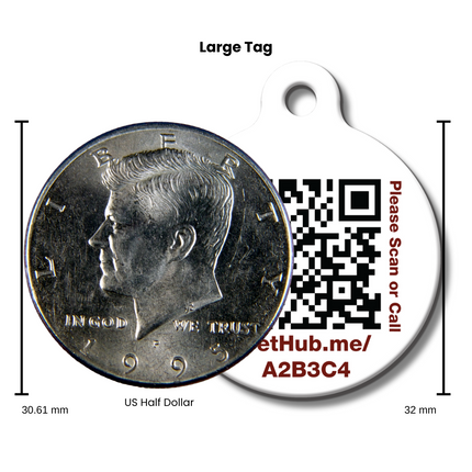 PetHub QR Pet ID Tag – Absent Without a Leash (AWOL)