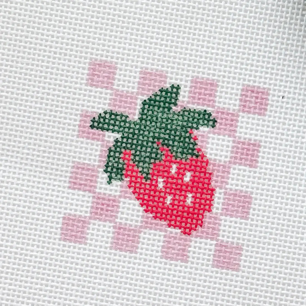 Cotswold Co Designs - Strawberry Needlepoint Canvas, Summer Needlepoint Canvas