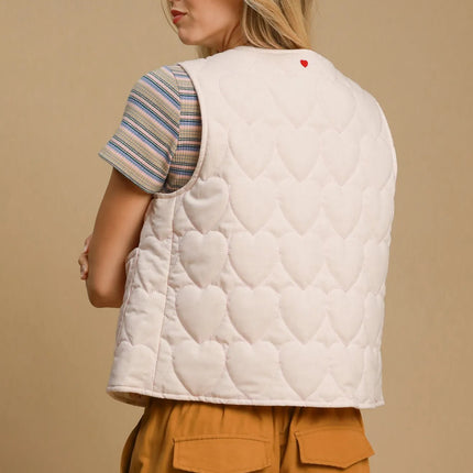 Quilted Tie-Front Vest