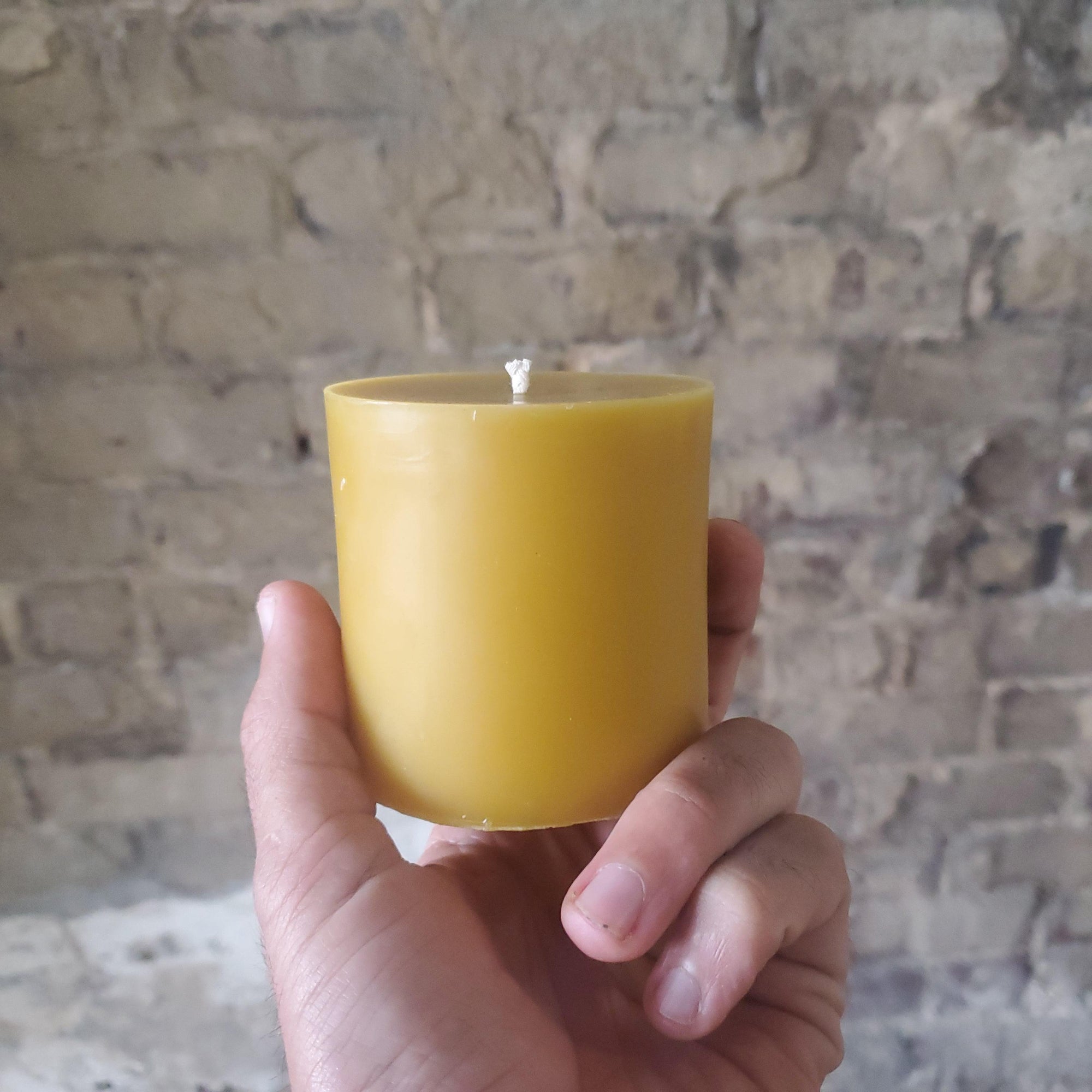 3-Inch Wide Beeswax Pillar Candles