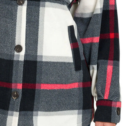 Oversized Plaid Fleece Shacket