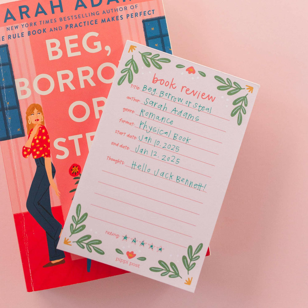 Pippi Post - Book Review 4x6 Notepad