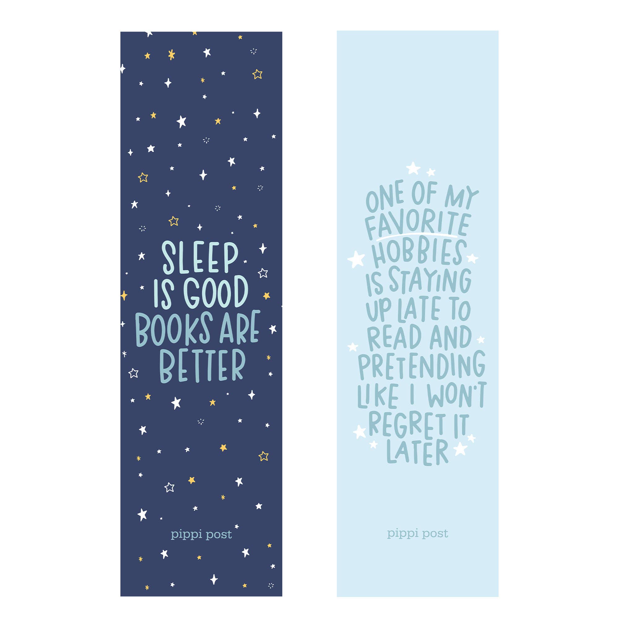 Pippi Post - Sleep Is Good Books Are Better Bookmark Set