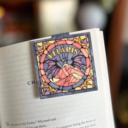 Well Read Babes - Magnetic Bookmark - Velaris Stained Glass Bookish Gift