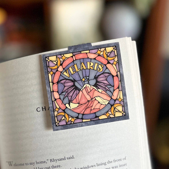 Well Read Babes - Magnetic Bookmark - Velaris Stained Glass Bookish Gift