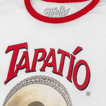 Tapatio Hot Sauce Ringer T-Shirt - White/Red