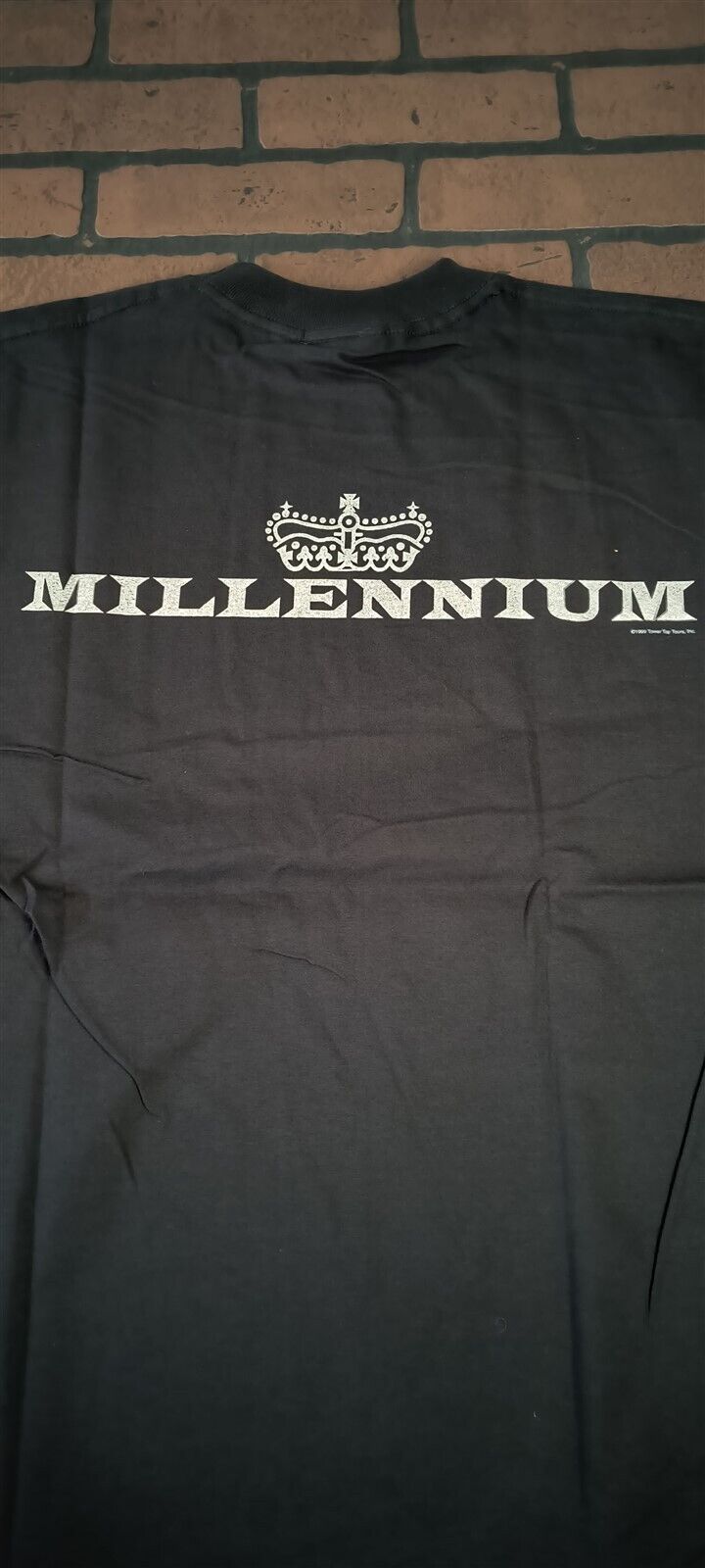 ZZ TOP - 1999 Vintage Millennium Tour Silver Glitter T-shirt ~ L