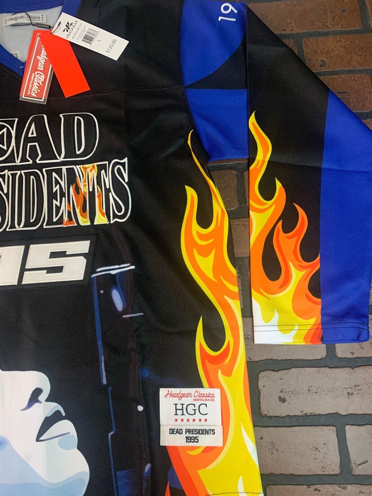 DEAD PRESIDENTS Headgear Classics Hockey Black Jersey ~Never Worn~ M L XL 2XL