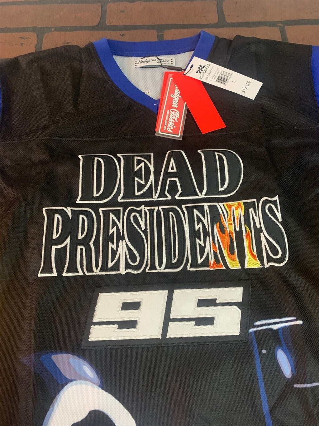 DEAD PRESIDENTS Headgear Classics Hockey Black Jersey ~Never Worn~ M L XL 2XL