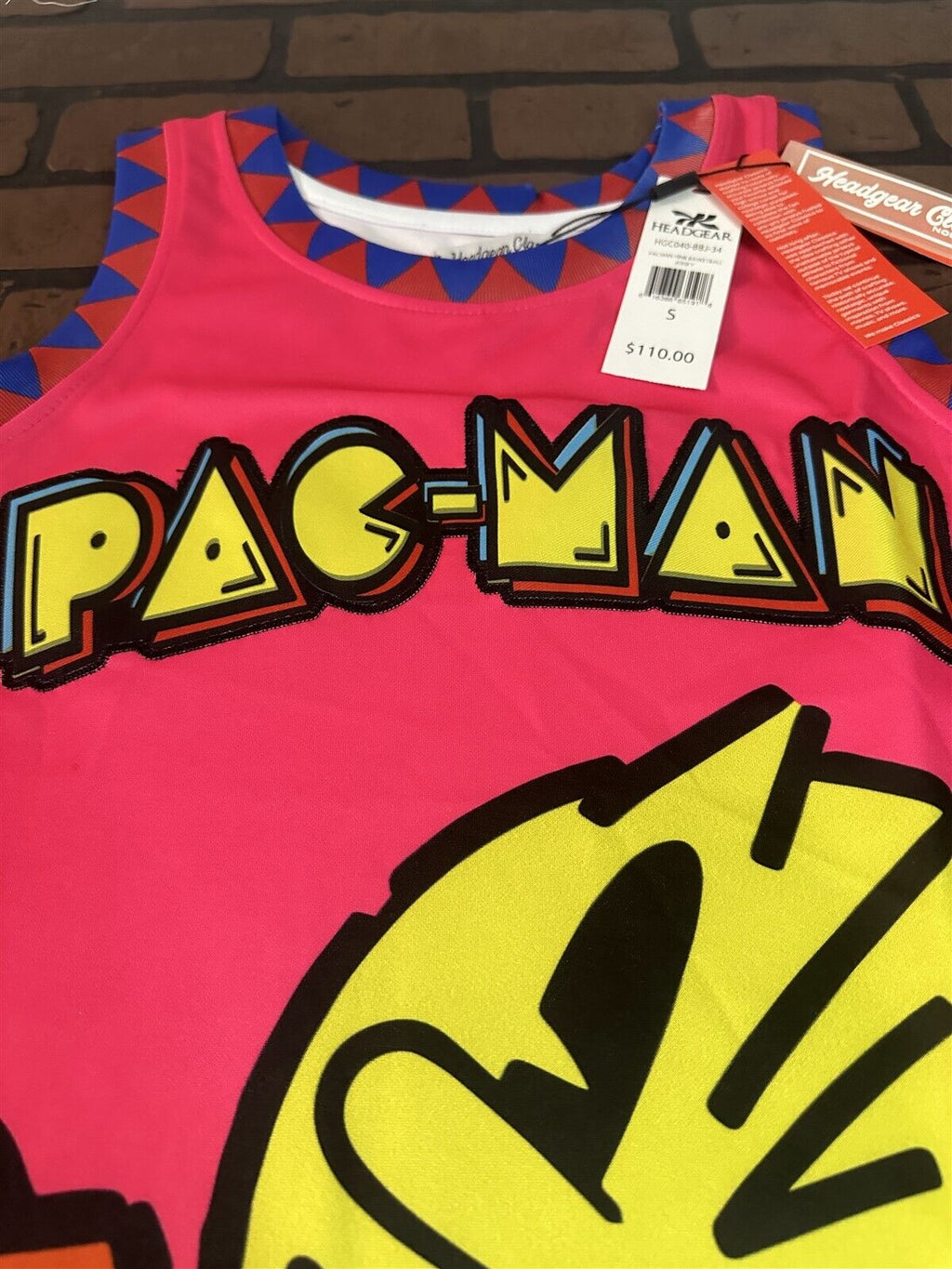PAC MAN Pink Headgear Classics Basketball Jersey ~Never Worn~ S M L