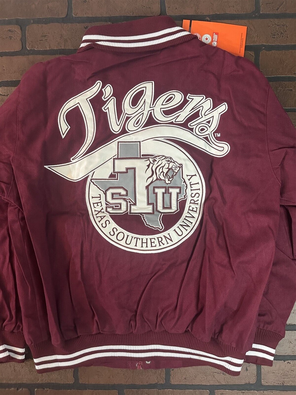 TEXAS SOUTHERN UNIVERSITY Big Boy Headgear Jacket~Never Worn~M XL 2XL