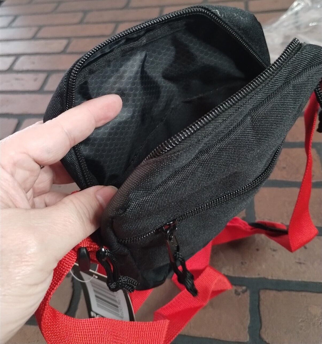 IRON MAIDEN - Distressed Logo Rocksax Crossbody Bag~New~