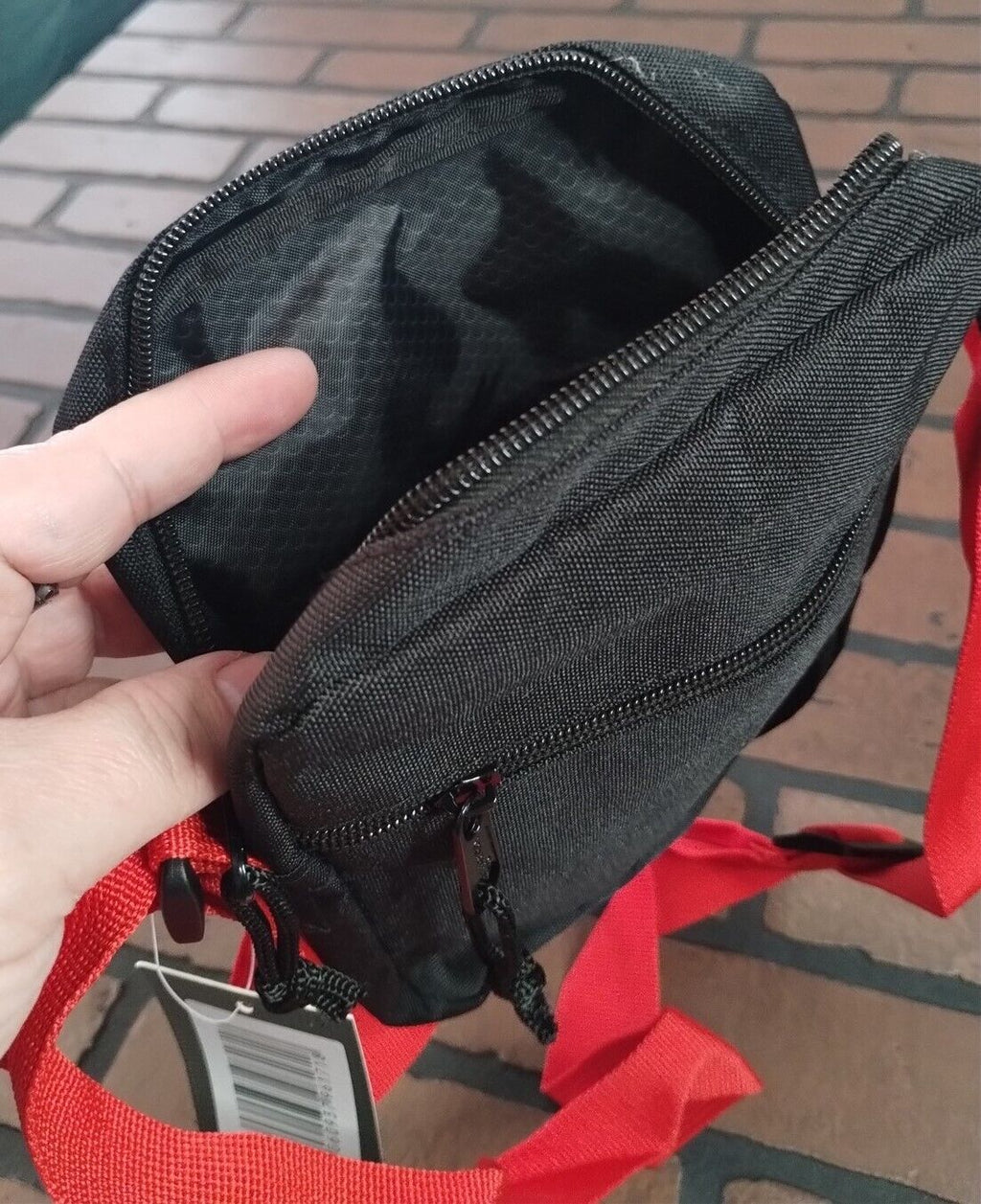 IRON MAIDEN - Distressed Logo Rocksax Crossbody Bag~New~