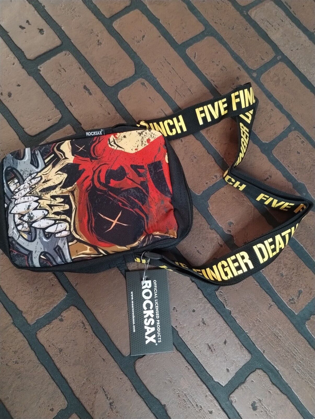FIVE FINGER DEATH PUNCH -Way of the Fist Rocksax Crossbody Bag~New~