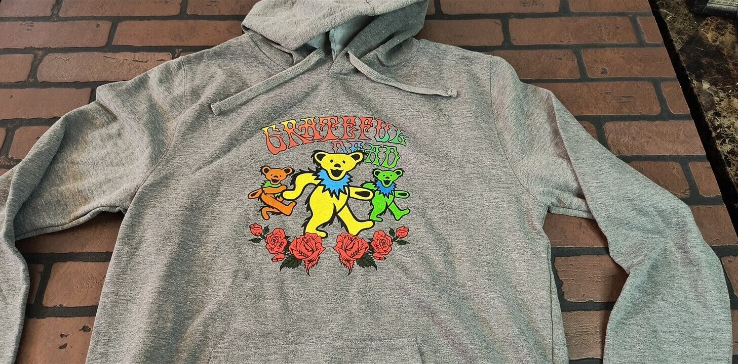 GRATEFUL DEAD - 2020 Gray Long Sleeve Pullover Hoodie ~BRAND NEW~ M L XL