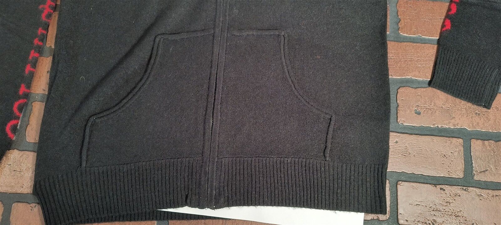 ED HARDY by Christian Audigier-Love Kills Slowly Black Zip-Up Sweater~VTG~ M-2XL