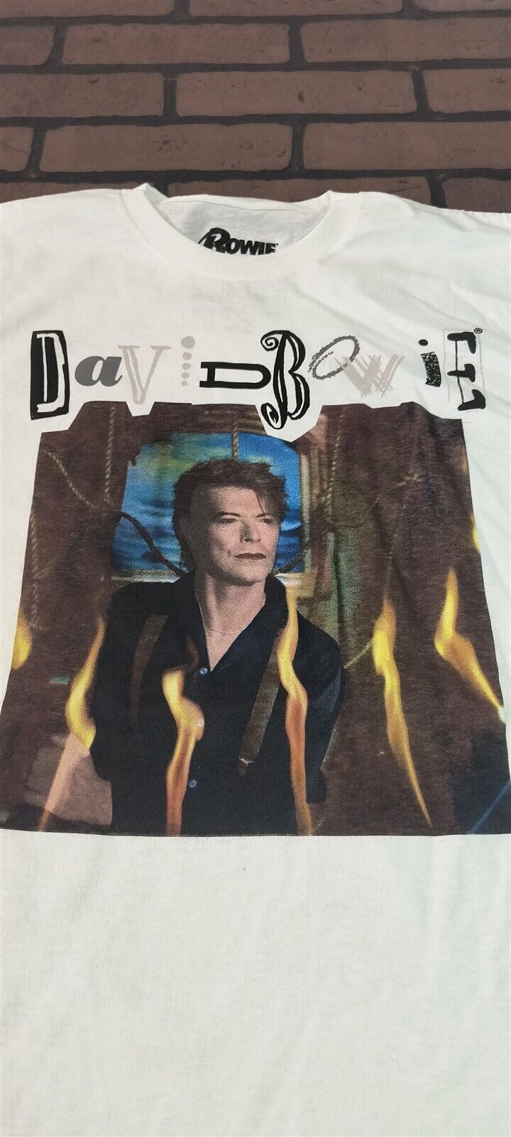 DAVID BOWIE - Retro White T-shirt ~Never Worn~ S M L XL