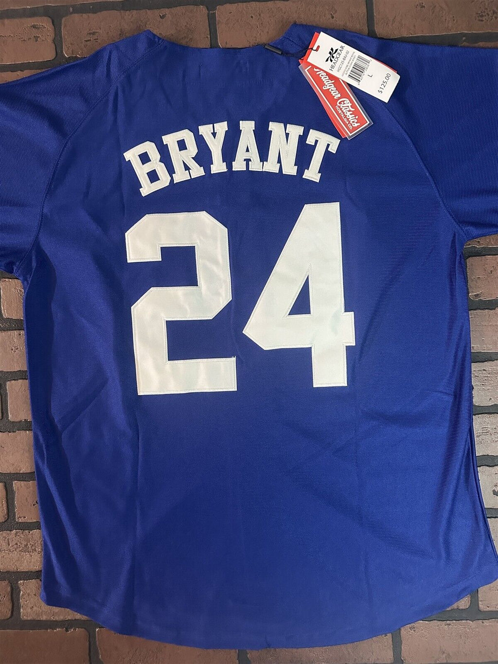 Kobe/24/8 Mamba Blue "Legends" Headgear Classics Baseball Jersey ~Never Worn~ L