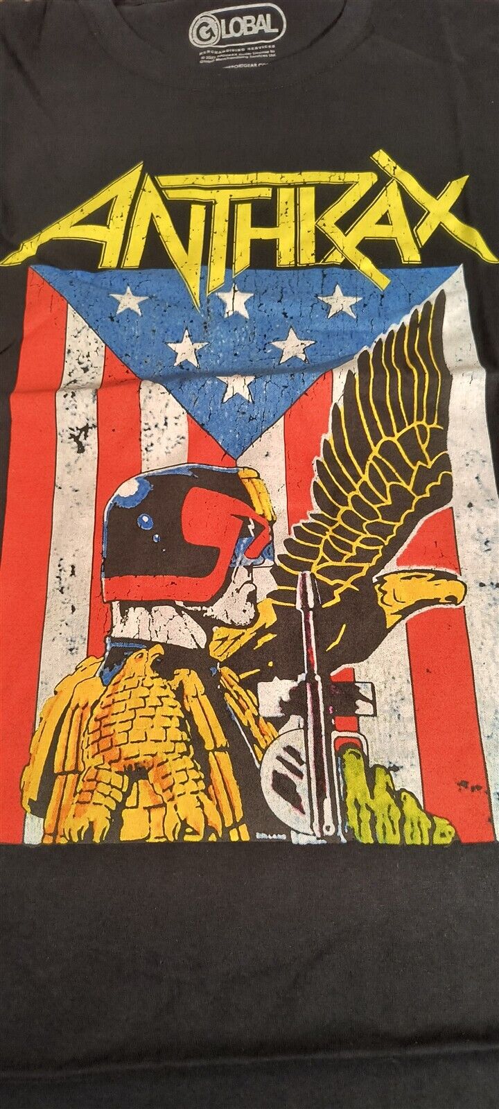 ANTHRAX - Judge Dredd Distressed 2023 T-shirt ~Never Worn~ XL 2XL