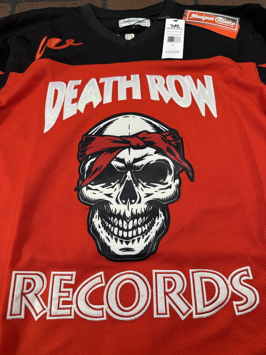 DEATH ROW RECORDS Headgear Classics Hockey Jersey ~Never Worn~ M L XL 2XL