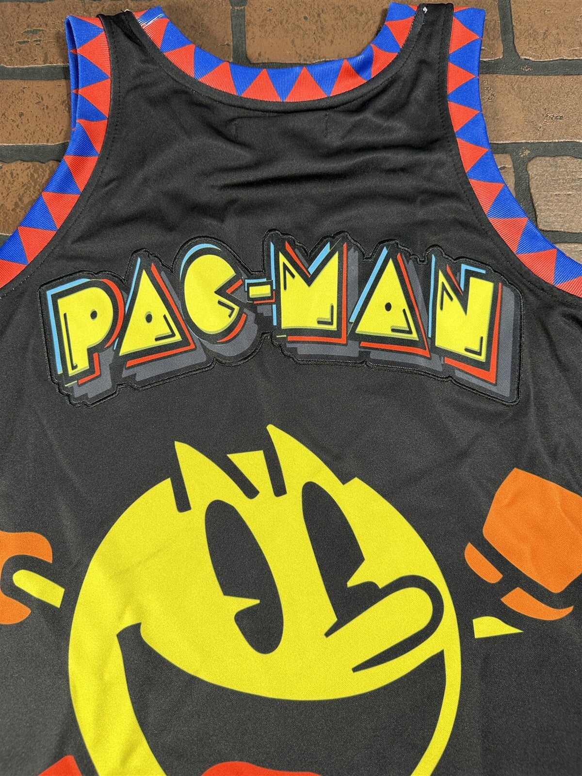 PAC MAN Black Headgear Classics Basketball Jersey ~Never Worn~ S M L