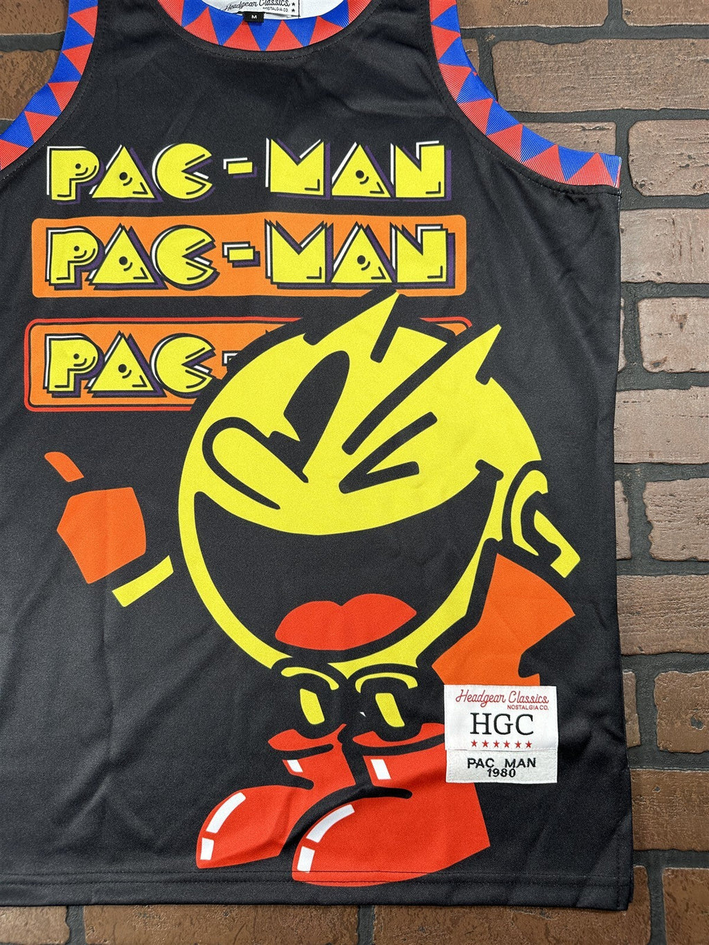 PAC MAN Black Headgear Classics Basketball Jersey ~Never Worn~ S M L