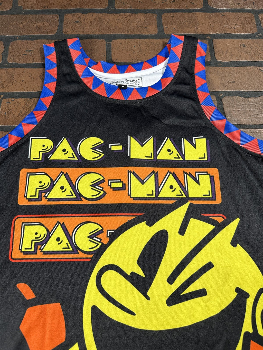 PAC MAN Black Headgear Classics Basketball Jersey ~Never Worn~ S M L
