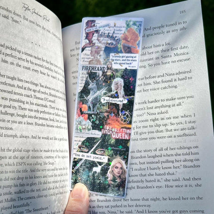 Awfullynerdy.co - Throne of Glass Aelin Galathynius Collage Bookmark