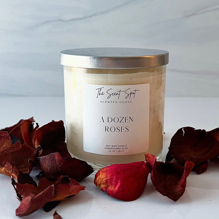 A Dozen Roses Candle