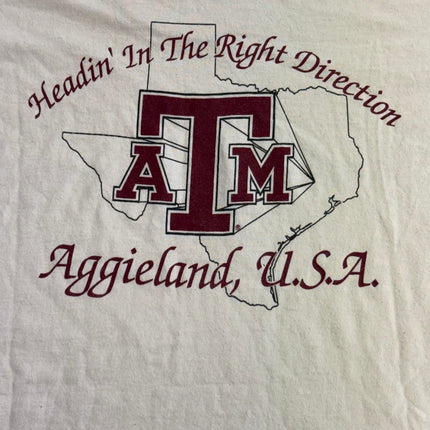 Vintsage Texas A&M University T-shirt - Aggies 1997 L