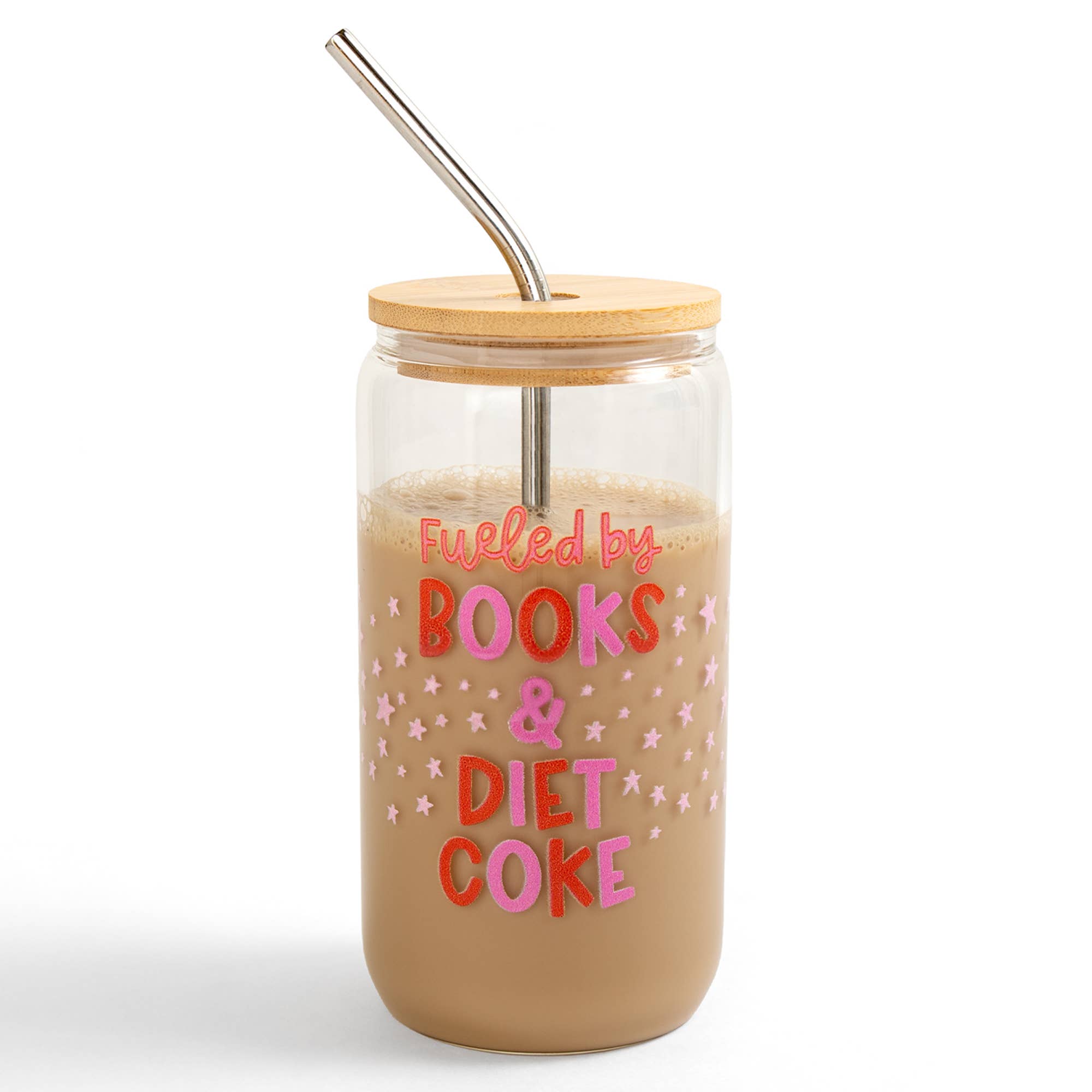 Pippi Post - Fueled By Books And Diet Coke Glass Can