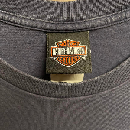 Faded Harley Davidson Pocket Tee Aces Fire Dice - XL
