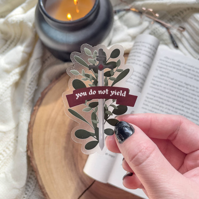 Meaggie Moos - You Do Not Yield Sticker | Throne of Glass
