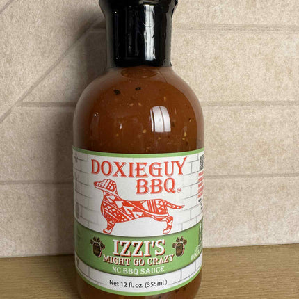 Izzi’s Might Go Crazy – NC Honey Bourbon Garlic BBQ Sauce (12 oz)