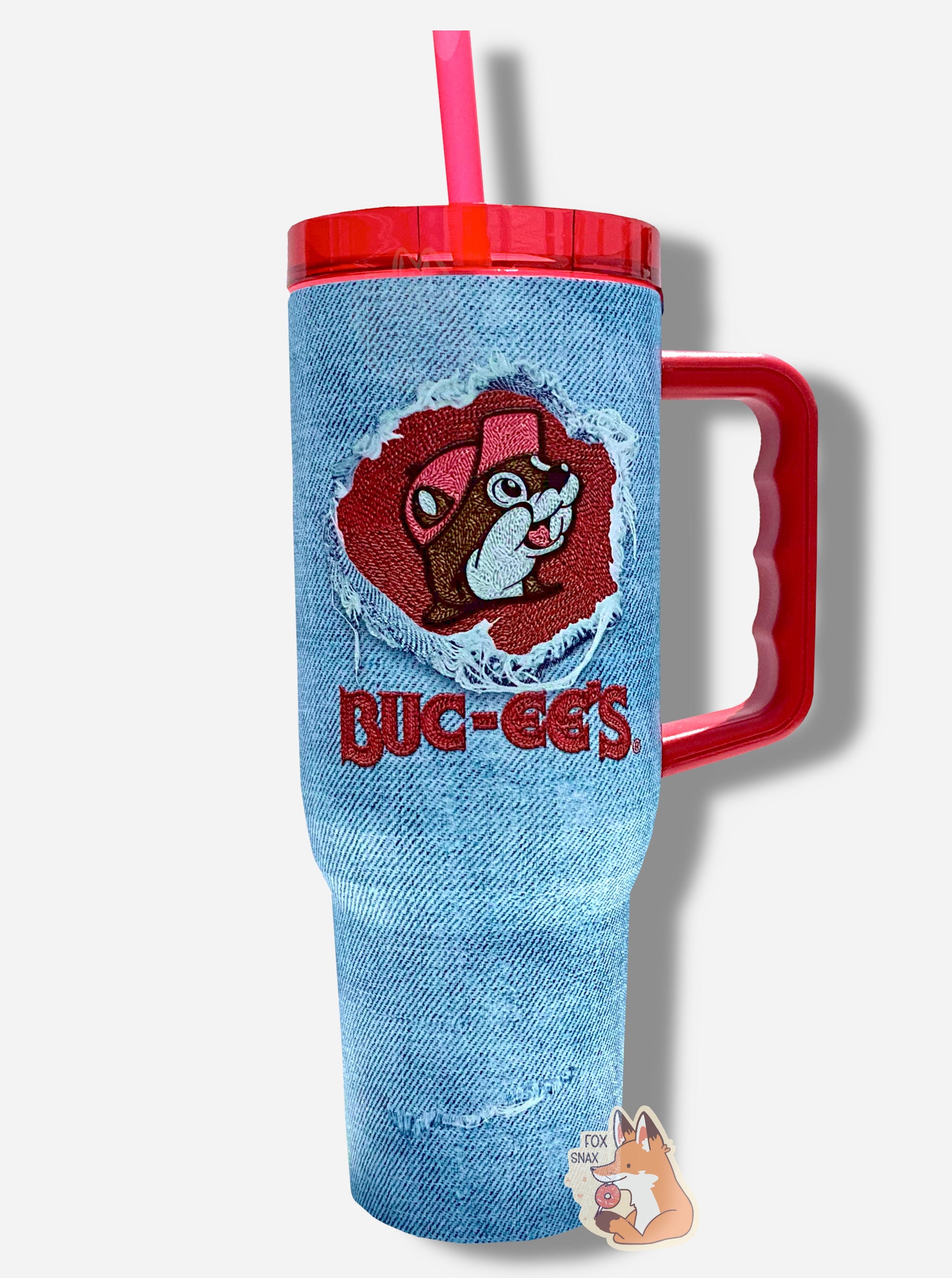 Buc-ee's Yukon Outfitters Ripped Denim 40oz Tumbler