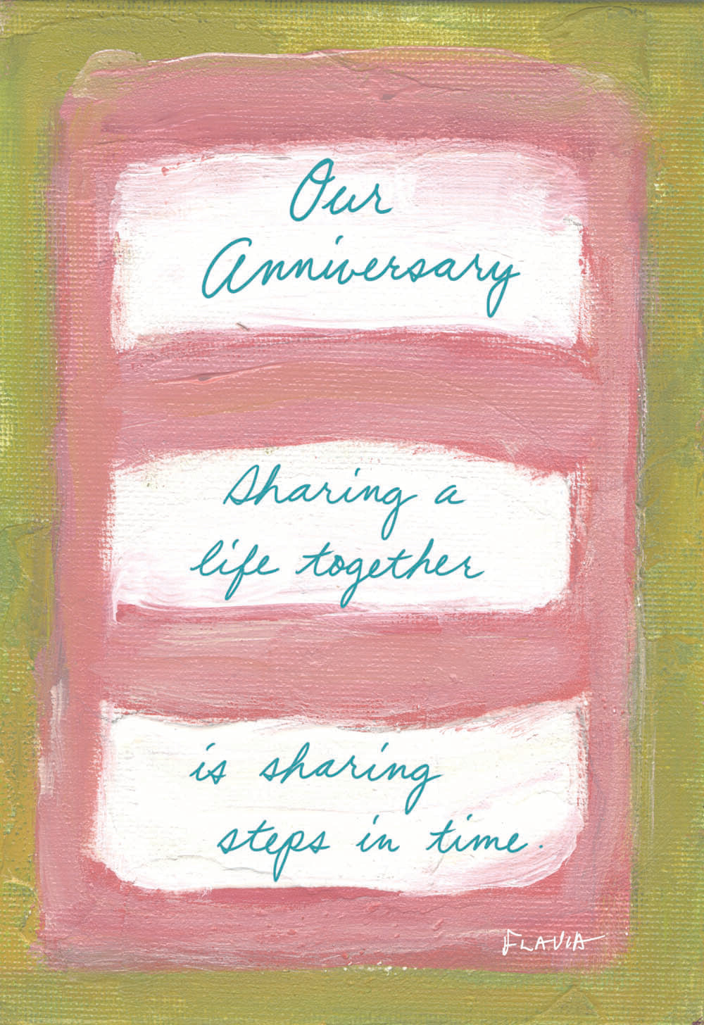 Our Anniversary - a Flavia Weedn inspirational greeting card 4242-0067