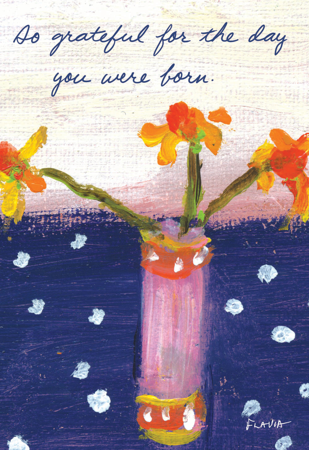 Grateful - a Flavia Weedn inspirational greeting card 4242-0073