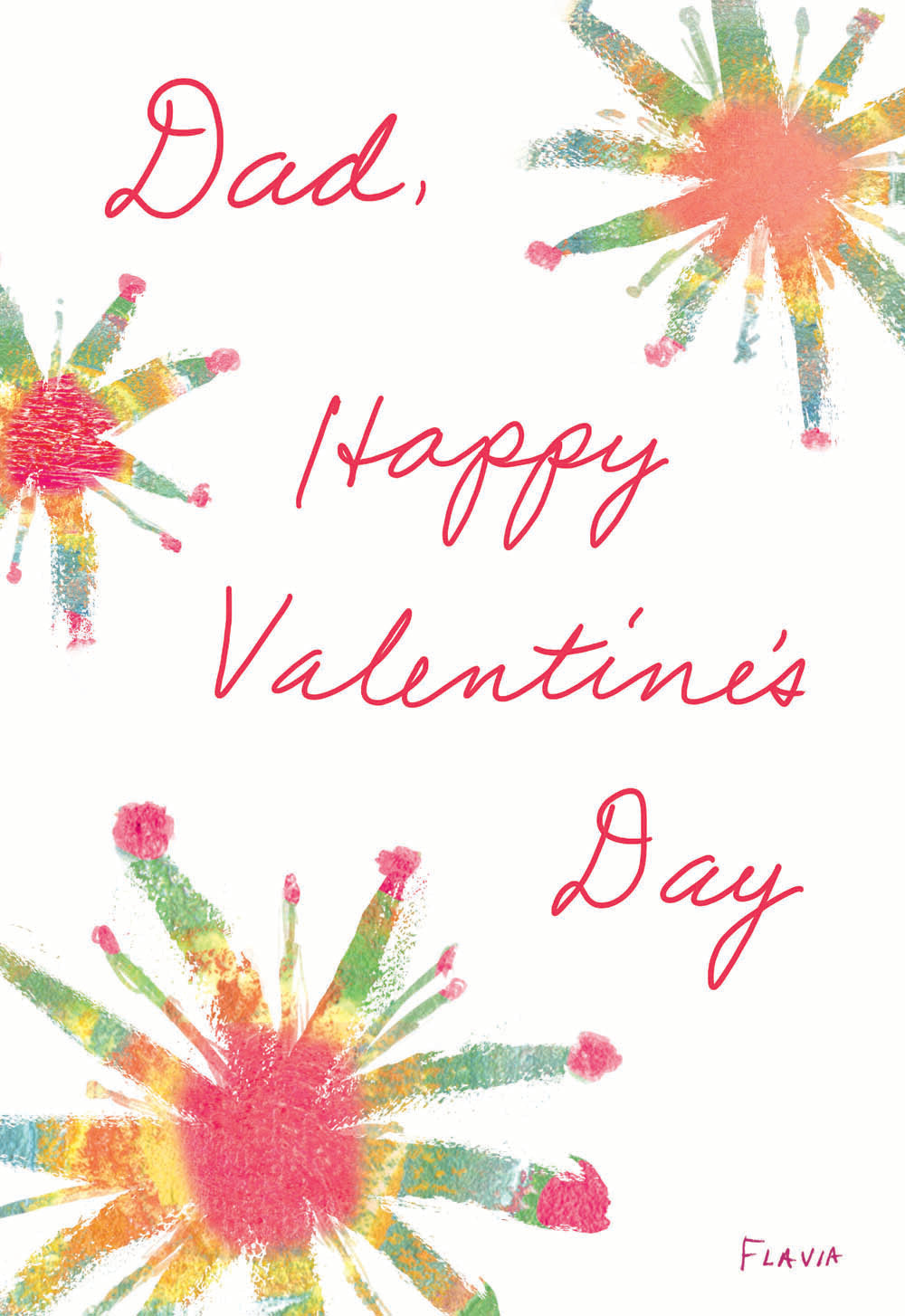 Dad, Happy Valentine’s Day - a Flavia Weedn inspirational greeting card 4242-0125