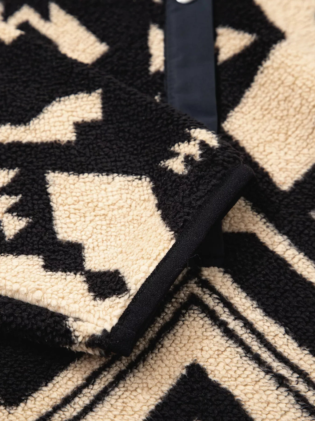 Western Aztec Half Zip Plush Sweatshirt
