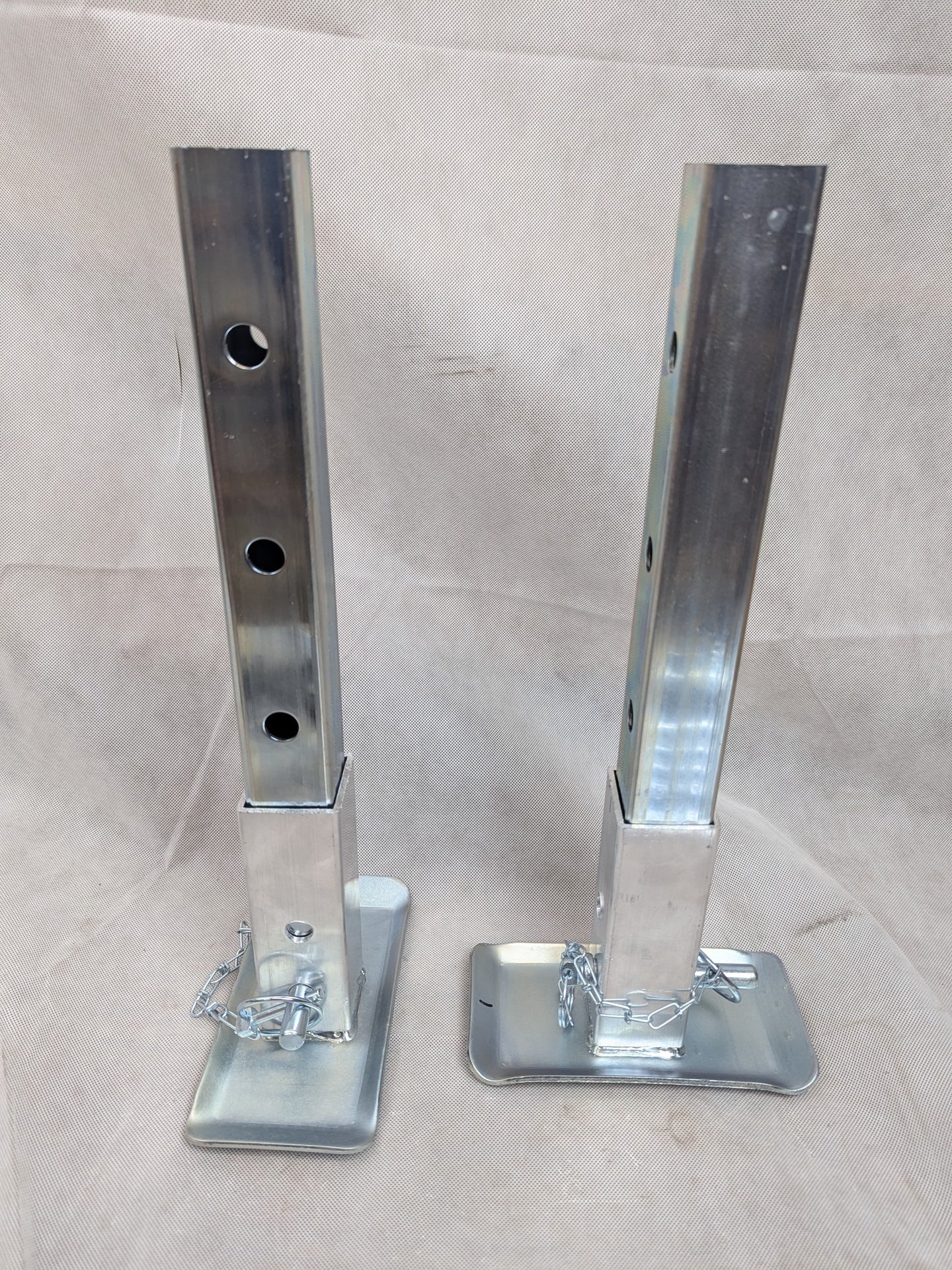 Aluminum Weld On Trailer Rear Stabilizer Jack Kit 18" tall, 2" Tube
