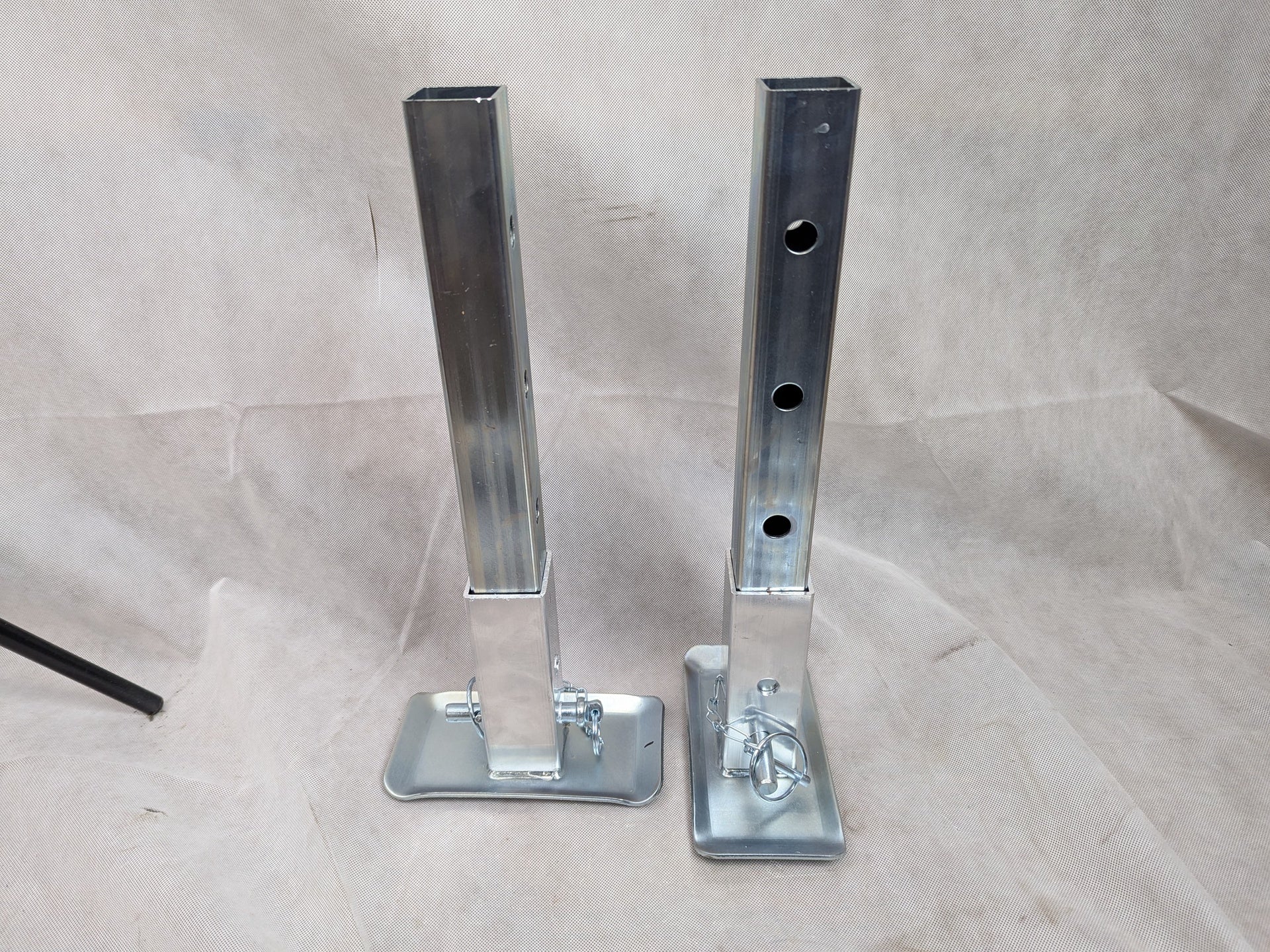 Aluminum Weld On Trailer Rear Stabilizer Jack Kit 18" tall, 2" Tube
